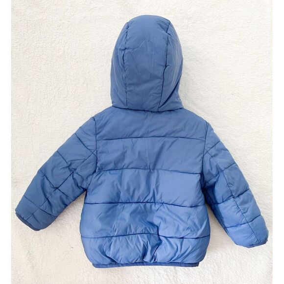 MAYORAL Turtle Green Reversible Puffer‎ Jacket Coat Blue Green Boys 4-6 Months - Picture 13 of 13